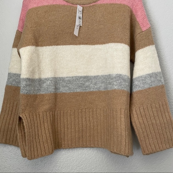 NWT TOPSHOP Supersoft Stripe Crewneck Sweater 4-6 - Picture 5 of 10